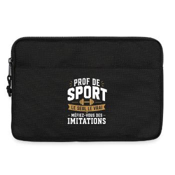 Prof de Sport Le Vrai - Sacoche pour ordinateur portable 13 pouces - noir - Devant