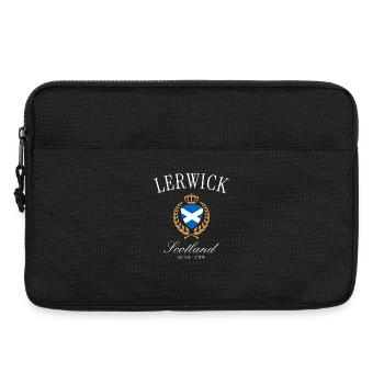 Lerwick Schottland Wappen Krone – Reise Souvenir - Laptoptasche 13" - Schwarz - Vorne