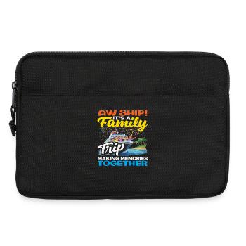 Aw Ship Family Trip Making Memories Lustig - Laptoptasche 13" - Schwarz - Vorne