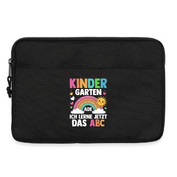 Kindergarten Ade Ich Lerne Jetzt Das ABC - Laptoptasche 13" - Schwarz - Vorne