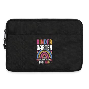 Kindergarten Ade Ich Lerne Jetzt Das ABC - Laptoptasche 13" - Schwarz - Vorne