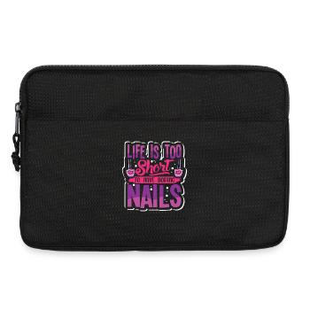 Nageldesigner Nageldesignerin Kosmetik Nagelstudio - Laptoptasche 13" - Schwarz - Vorne