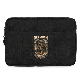 Gardien de chien rottweiler par nature - Sacoche pour ordinateur portable 13 pouces - noir - Devant