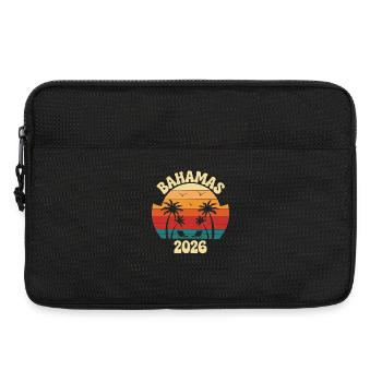 Bahamas 2026 Retro Sunset - Laptop bag 13" - black - Front
