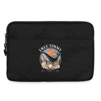 Humpback Whale Timmy Hope Statement Merch - Laptop bag 13" - black - Front