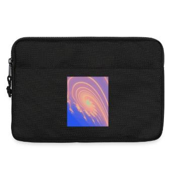 Pastel Spiral Rainbow Swirl - Laptop bag 13" - black - Front