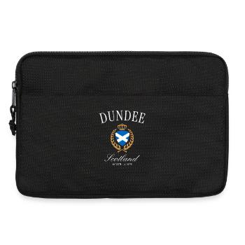 Dundee Schottland Wappen Krone – Reise Souvenir - Laptoptasche 13" - Schwarz - Vorne