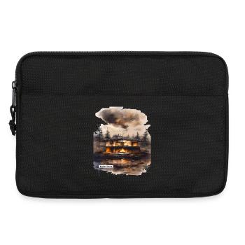 Lakeside Inferno Modernes Haus - Laptoptasche 13" - Schwarz - Vorne