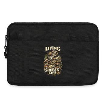Farbratte Fancy Rat Hausratte Living Squeak Life - Laptoptasche 13" - Schwarz - Vorne
