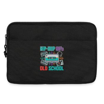 Hip Hop 90s Oldschool Retro Cassette - Laptop bag 13" - black - Front