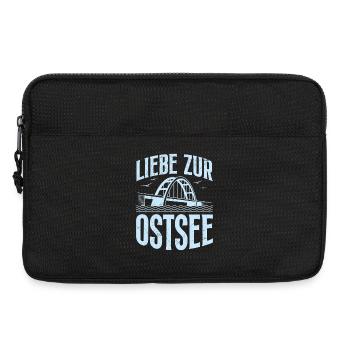 Fehmarn Souvenier LIEBE ZUR OSTSEE Lustiges - Laptoptasche 13" - Schwarz - Vorne