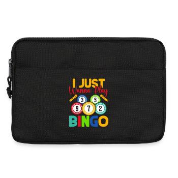 Bingo Game I Just Wanna Play Bingo - Laptoptasche 13" - Schwarz - Vorne