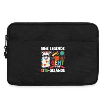 Kita Erste Klasse Lama Schüler Kindergarten - Laptoptasche 13" - Schwarz - Vorne
