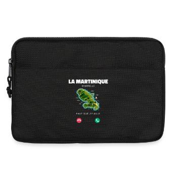 La Martinique M’appelle Faut Que J’y Aille Humour - Sacoche pour ordinateur portable 13 pouces - noir - Devant