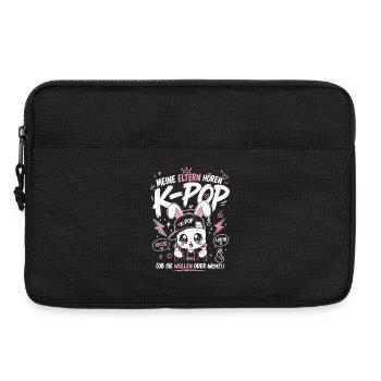 Meine Eltern Hören K Pop Lustiges Kpop Fan Shirt - Laptoptasche 13" - Schwarz - Vorne