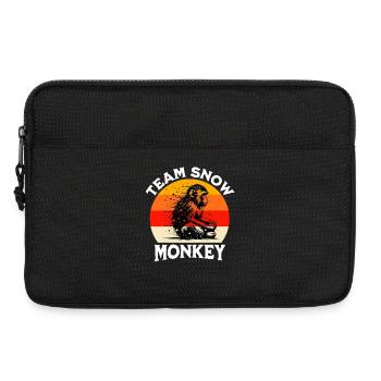 Team Snow Monkey - Laptop bag 13" - black - Front