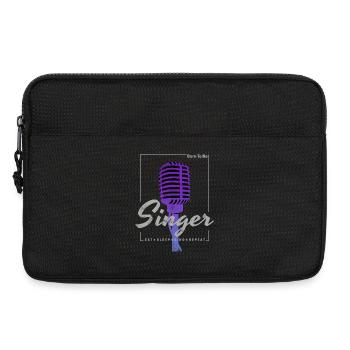 Born To Be Singer for singers and band musicians - Laptop bag 13" - black - Front