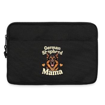 German Shepherd Mama Schäferhund Geschenk - Laptoptasche 13" - Schwarz - Vorne