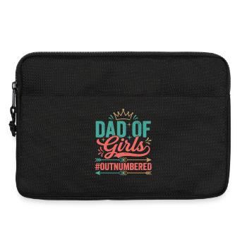 Le père des filles est en infériorité numérique les pères filles - Sacoche pour ordinateur portable 13 pouces - noir - Devant