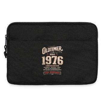 50th Birthday Gift Husband Vintage Car May 1976 - Laptop bag 13" - black - Front
