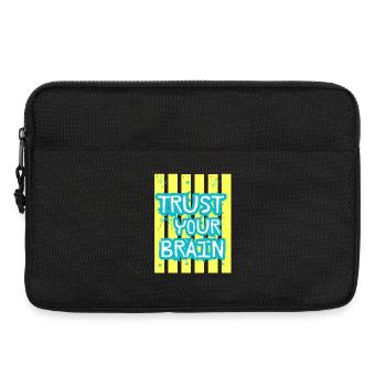 Trust Your Brain - Laptop bag 13" - black - Front