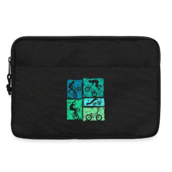 Vintage BMX Retro-Grafik Für Echte Biker - Laptoptasche 13" - Schwarz - Vorne