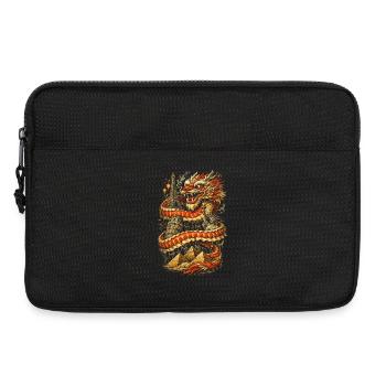 Danse du Dragon Drachentanz - Sacoche pour ordinateur portable 13 pouces - noir - Devant