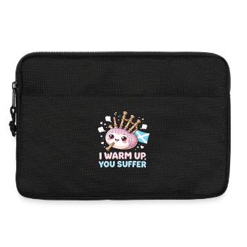 Bagpipe Bagpiper I Warm Up You Suffer - Laptop bag 13" - black - Front