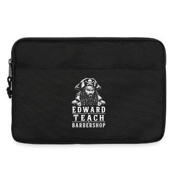 Edward Teach Barbershop Pirate Barber Vintage - Laptop bag 13" - black - Front