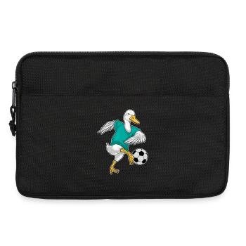 Joueur de football canard Sports de football - Sacoche pour ordinateur portable 13 pouces - noir - Devant