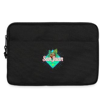 San Juan in Puerto Rico Vintage Karibik Souvenir - Laptoptasche 13" - Schwarz - Vorne