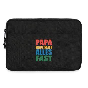 Schönes Vatertagsgeschenk Für Papas Cooles Papa - Laptoptasche 13" - Schwarz - Vorne