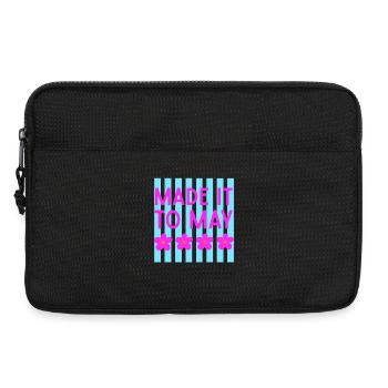 Made It to May Floral Stripe - Laptoptasche 13" - Schwarz - Vorne