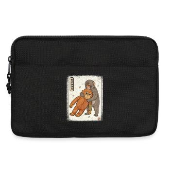 Ukiyo-e Baby Monkey Punch - Laptoptasche 13" - Schwarz - Vorne