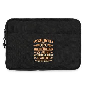 Original 1971 vintage 55th birthday gift - Laptop bag 13" - black - Front