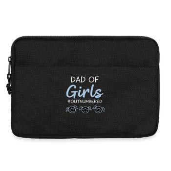 Papa des filles en infériorité numérique Papa Shirt - Sacoche pour ordinateur portable 13 pouces - noir - Devant