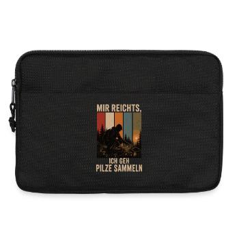 Mir reichts Ich geh Pilze sammeln Pilzsammler - Laptoptasche 13" - Schwarz - Vorne