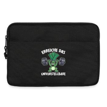Gewichtheber ERREICHE DAS UNVORSTELLBARE Lustig - Laptoptasche 13" - Schwarz - Vorne