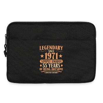 Legendary since 1971 - 55. Geburtstag Vintage - Laptoptasche 13" - Schwarz - Vorne