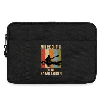 Mir reicht's Ich geh Kajak fahren Retro Kajak - Laptoptasche 13" - Schwarz - Vorne