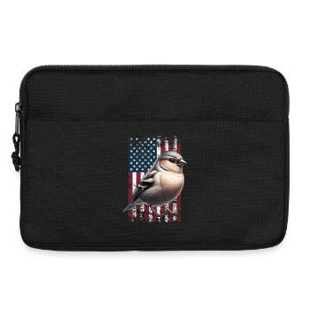 Society Finch US Japanisches Mövchen - Laptoptasche 13" - Schwarz - Vorne