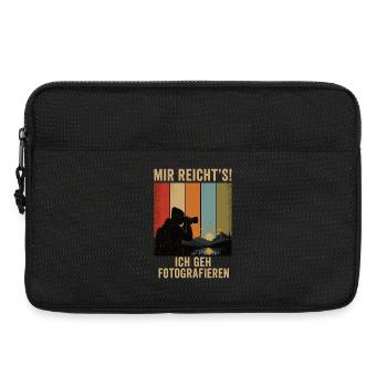 Mir reicht's Ich geh fotografieren Retro Fotograf - Laptoptasche 13" - Schwarz - Vorne