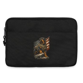 Chien Rottweiler - Sacoche pour ordinateur portable 13 pouces - noir - Devant