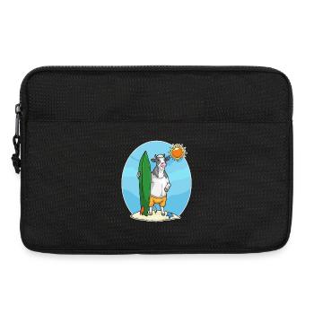 Cow Beach Surfboard Summer - Laptop bag 13" - black - Front