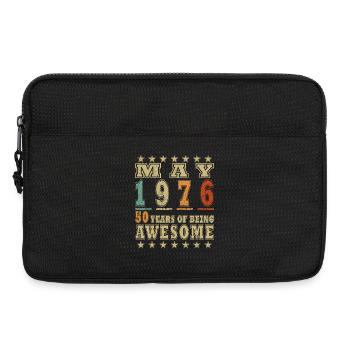 May 1976: 50 years of Awesome - Laptop bag 13" - black - Front