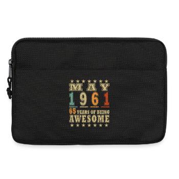 May 1961 Birthday Legend - Laptop bag 13" - black - Front