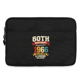 60 Years Anniversary Legend 1966 – Vintage - Laptoptasche 13" - Schwarz - Vorne