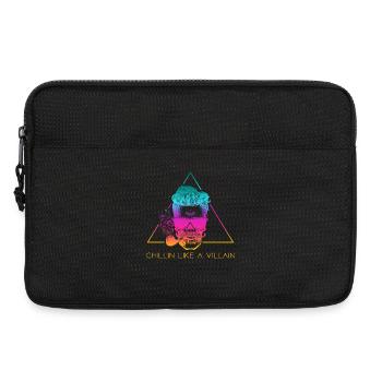 Totenschädel mit Sonnenbrille – Chillin Retro - Laptoptasche 13" - Schwarz - Vorne