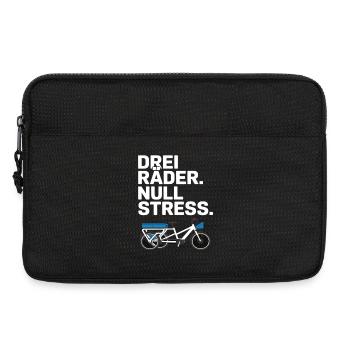 Drei Räder Null Stress Lastenrad - Laptoptasche 13" - Schwarz - Vorne