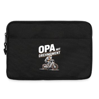 Opa Mit Drehmoment Fahrrad Senioren - Laptoptasche 13" - Schwarz - Vorne